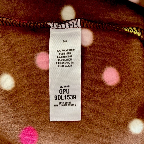 Carters Girls Polka Dot Sleep Onesie - Picture 8 of 9